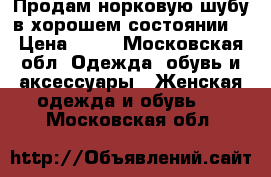 Продам норковую шубу в хорошем состоянии! › Цена ­ 85 - Московская обл. Одежда, обувь и аксессуары » Женская одежда и обувь   . Московская обл.